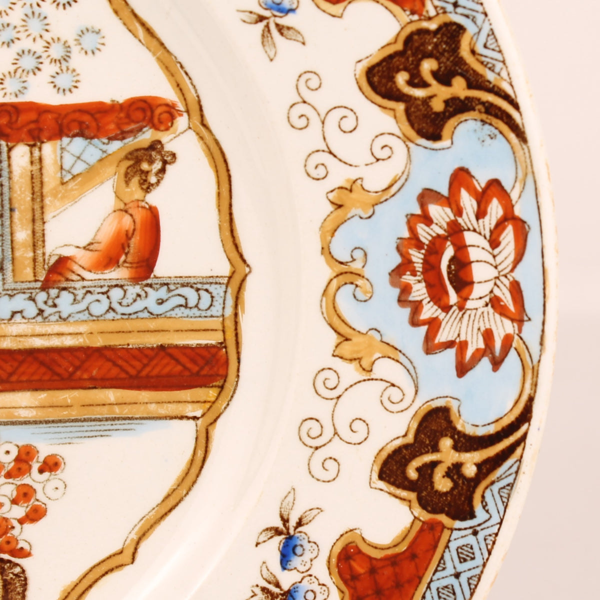 Petrus Regout & Co Maastricht Canton Bord | Nederlands Transferware | ca. 1895-1915 | Ø 20,5 cm
