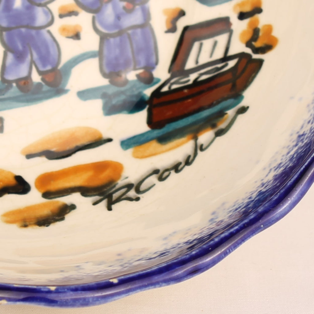 MBFA Pornic Kom "La Baule" | Handbeschilderd Frans Aardewerk | 15 cm