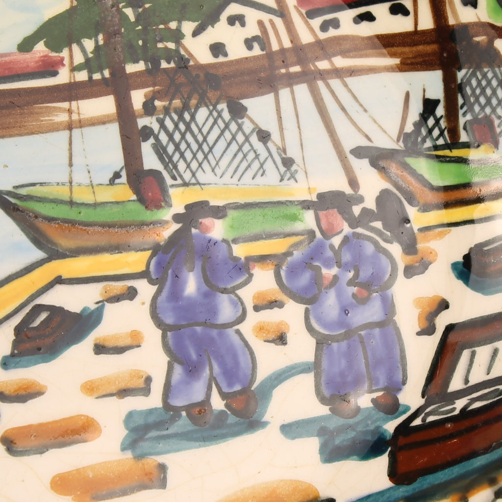 MBFA Pornic Kom "La Baule" | Handbeschilderd Frans Aardewerk | 15 cm