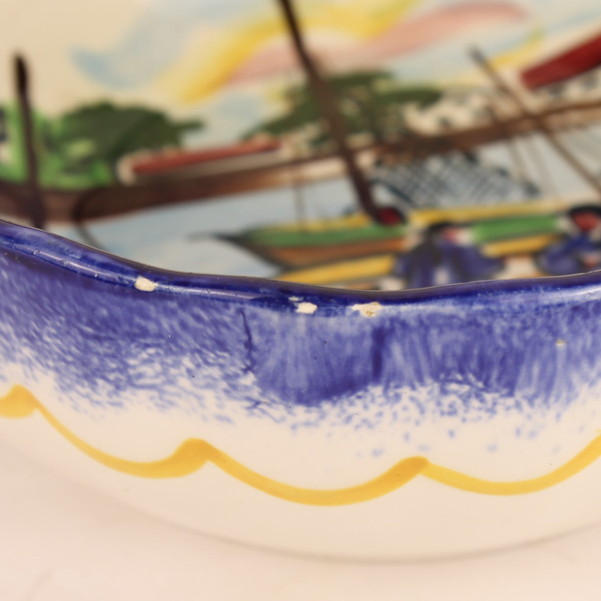 MBFA Pornic Kom "La Baule" | Handbeschilderd Frans Aardewerk | 15 cm