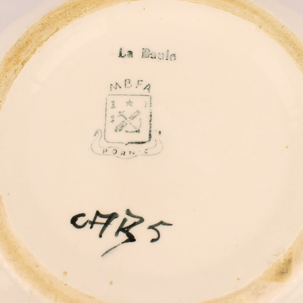 MBFA Pornic Kom "La Baule" | Handbeschilderd Frans Aardewerk | 15 cm