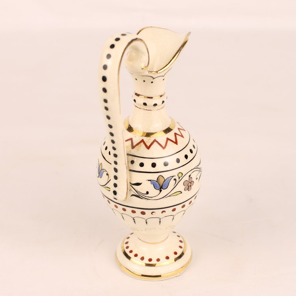 Sierkannetje met Verguld Decor | Handgemaakt Aardewerk | ca. 1955-1975
