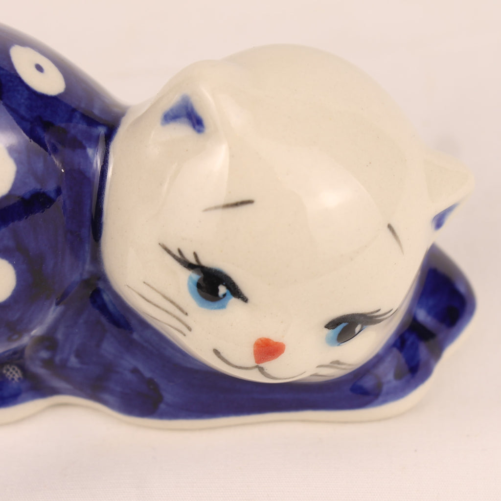 Pools Keramisch Kattenbeeldje | Ceramika Bolesławiec | Hand Made in Poland
