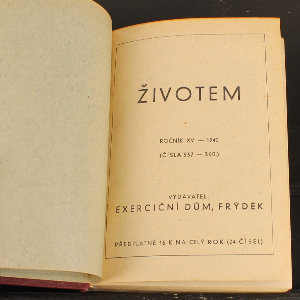 Životem – Completa annata cattolica ceca 1940 – 24 edizioni illustrate