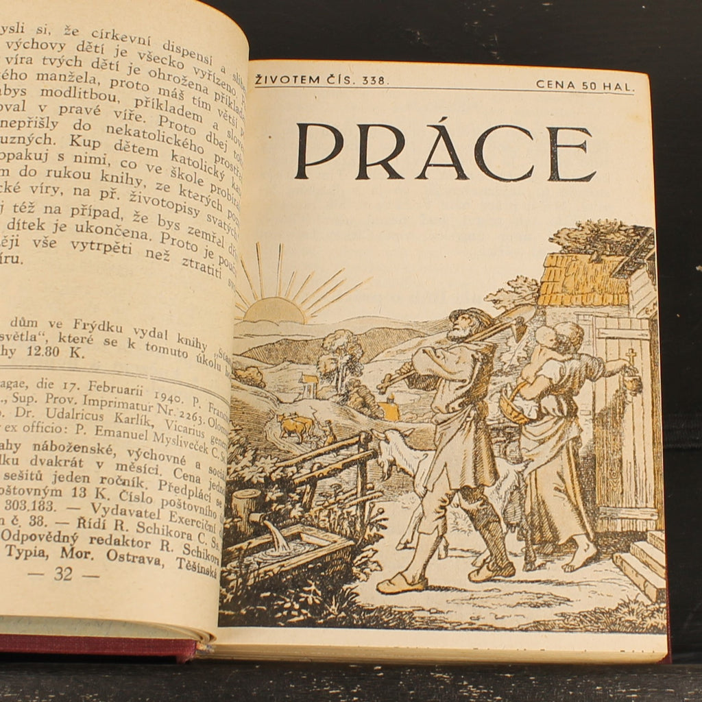 Životem – Completa annata cattolica ceca 1940 – 24 edizioni illustrate