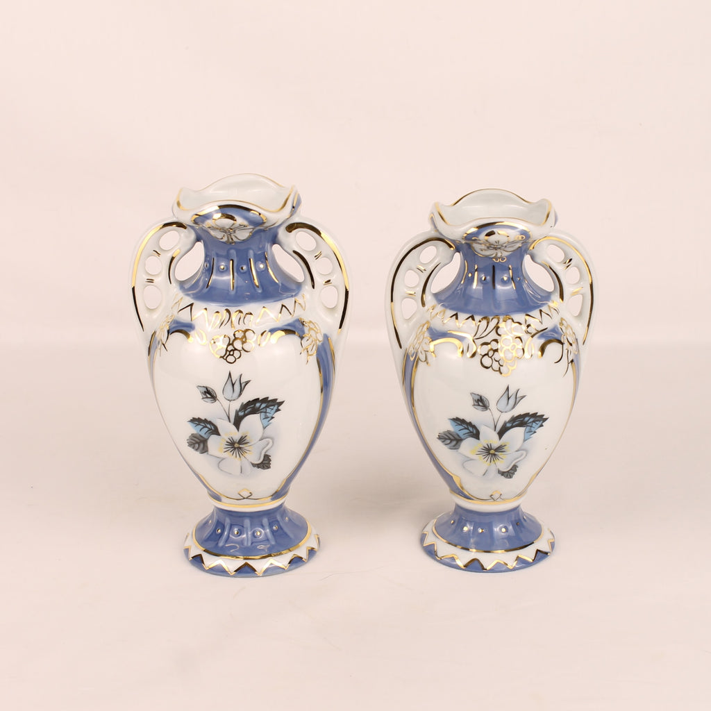 Royal Dux Bohemia Porzellanvasen | Tschechoslowakei ca. 1960