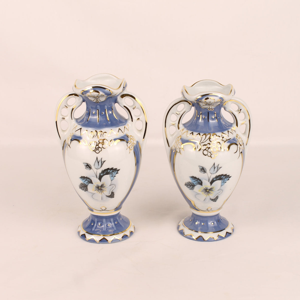 Royal Dux Bohemia Porzellanvasen | Tschechoslowakei ca. 1960