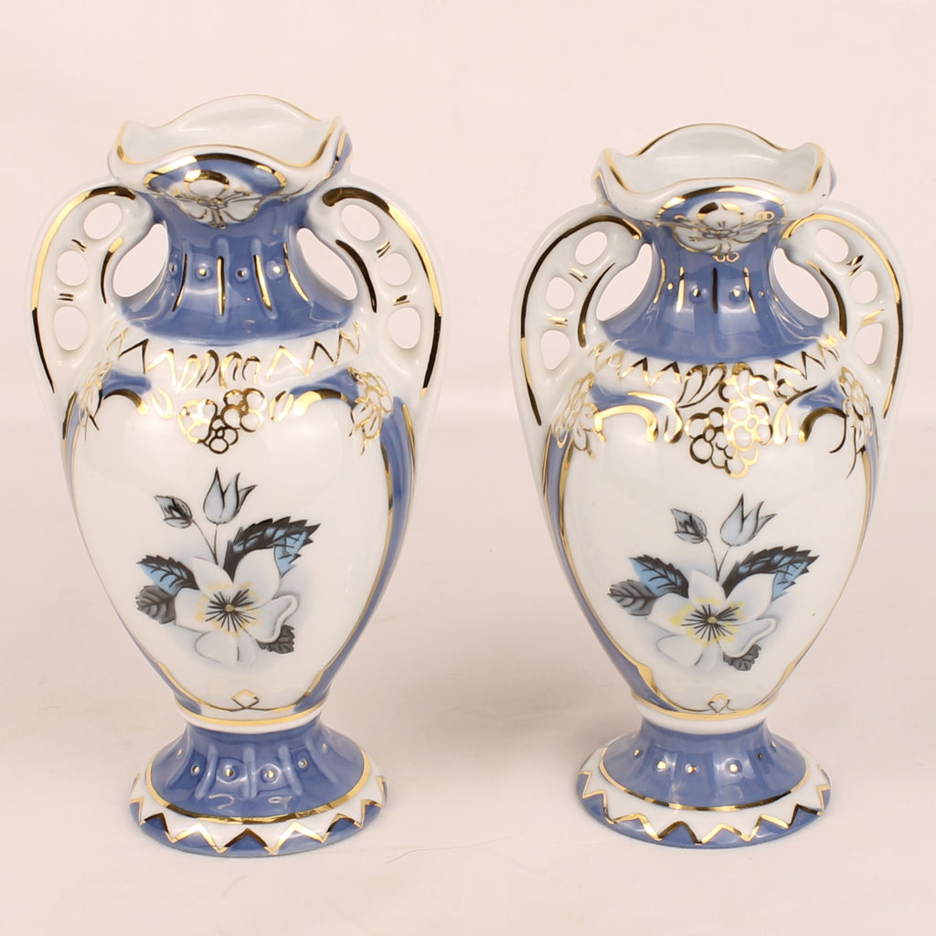 Royal Dux Bohemia Porzellanvasen | Tschechoslowakei ca. 1960