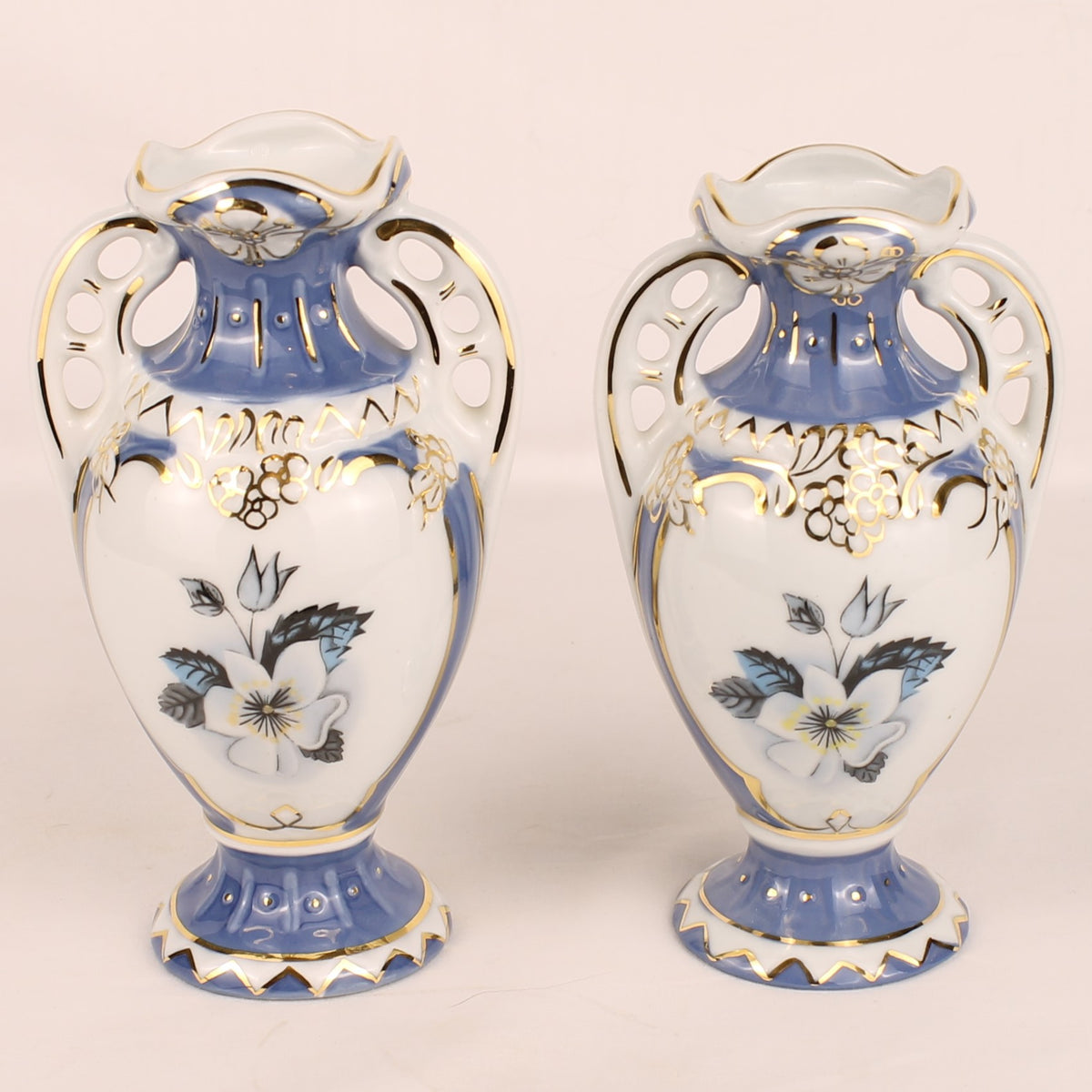 Royal Dux Bohemia Porzellanvasen | Tschechoslowakei ca. 1960
