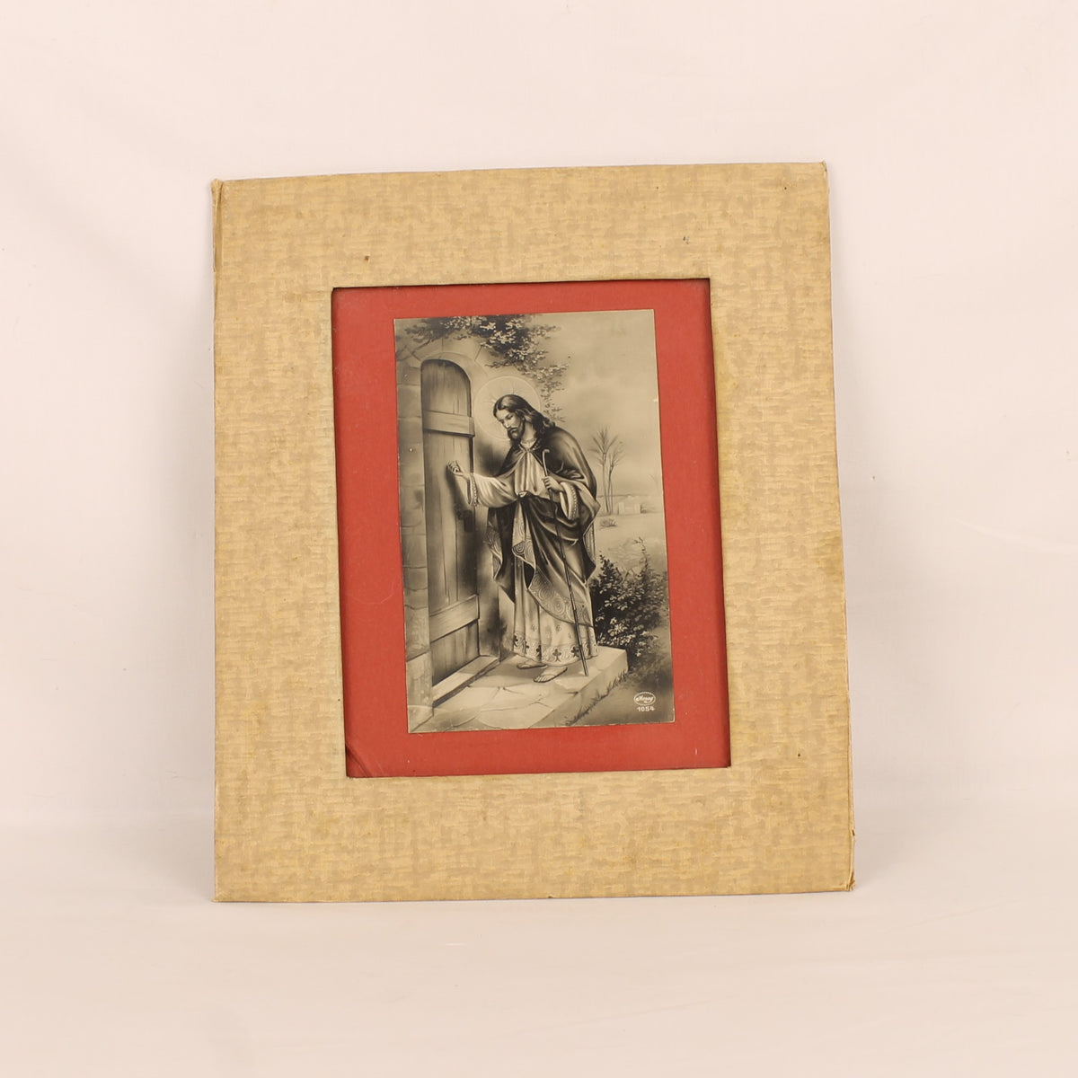 Prent Christus aan de Deur | Albrecht & Meister Berlin | ca. 1920-1940