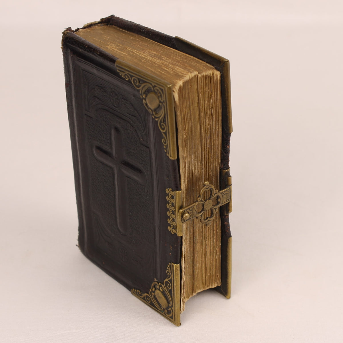 Paroissien Romain Gebedenboek 1890 | Leer, Messing Beslag & Slot | Limoges