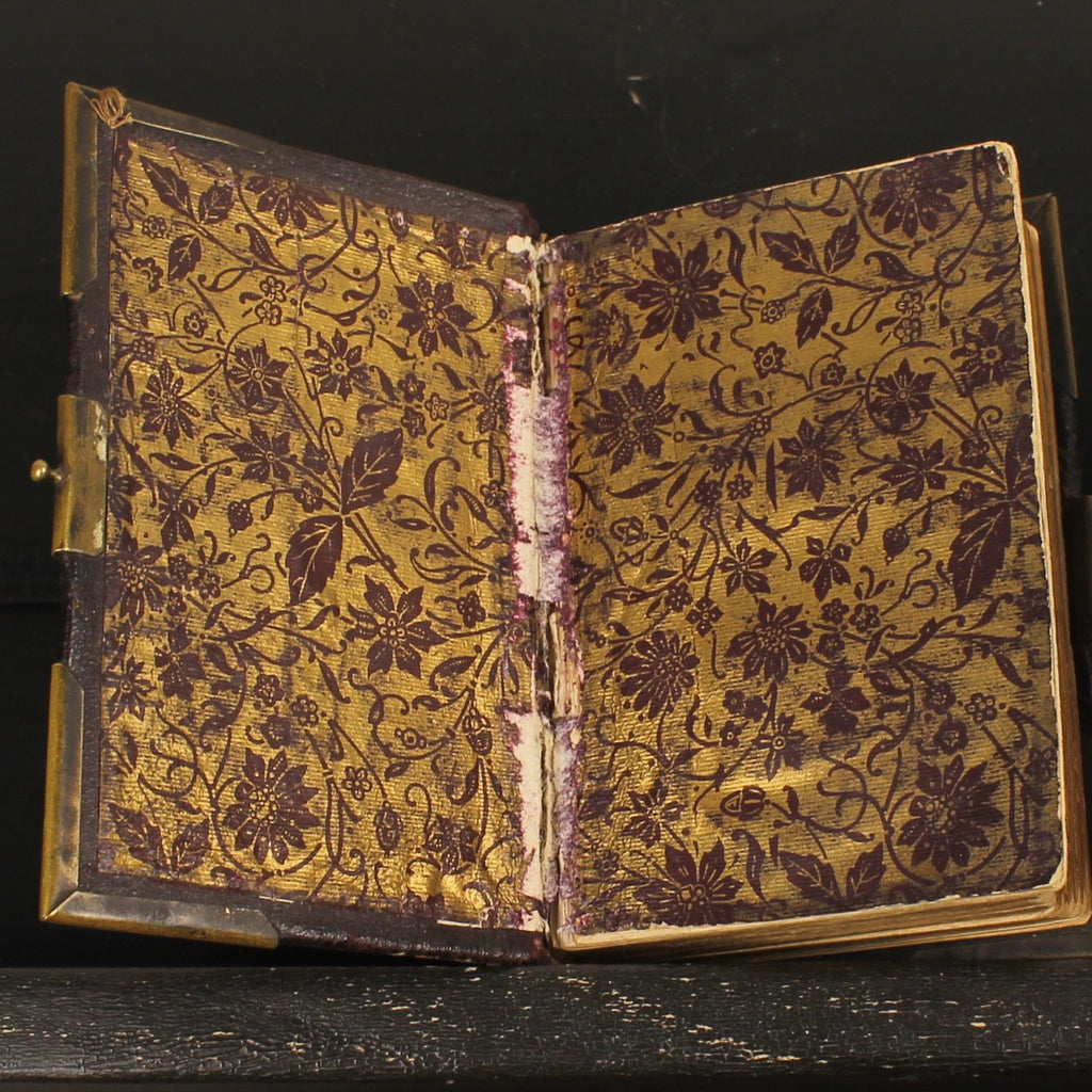 Livro de Orações Paroissien Romain 1890 | Pele, Ferragens e Fecho em Latão | Limoges
