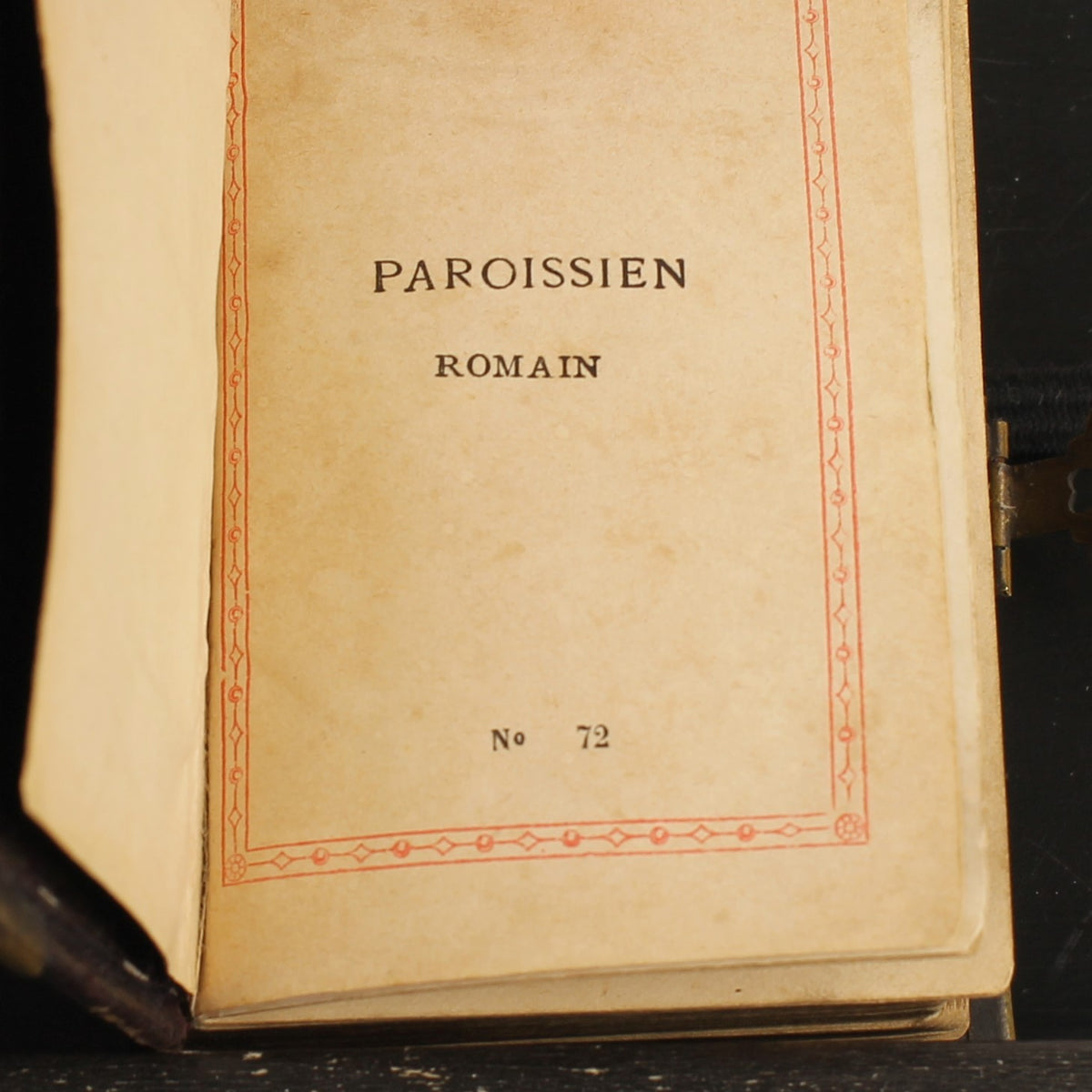 Livro de Orações Paroissien Romain 1890 | Pele, Ferragens e Fecho em Latão | Limoges