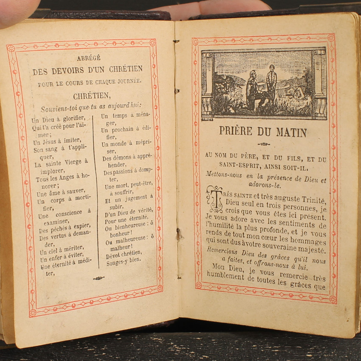 Livro de Orações Paroissien Romain 1890 | Pele, Ferragens e Fecho em Latão | Limoges