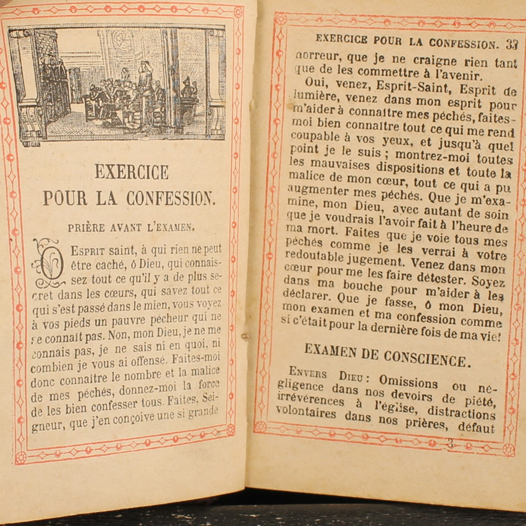 Livro de Orações Paroissien Romain 1890 | Pele, Ferragens e Fecho em Latão | Limoges