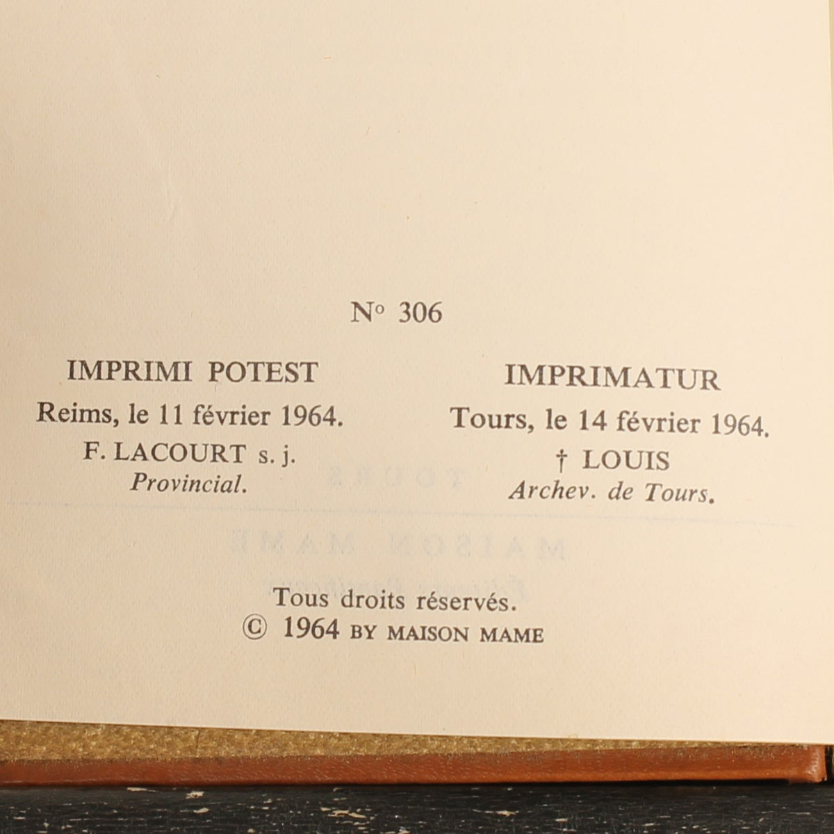 Vespers Missal for the Faithful | Mame 1964 | Latin-French