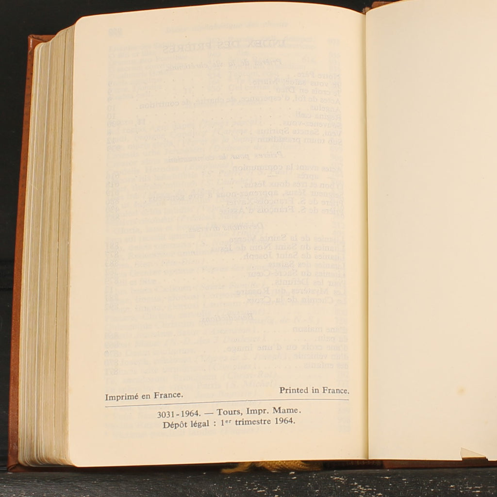 Vespers Missal for the Faithful | Mame 1964 | Latin-French