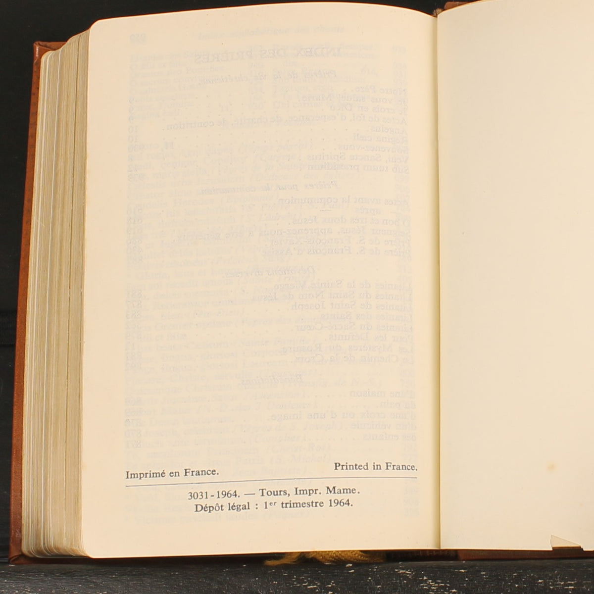 Vespers Missal for the Faithful | Mame 1964 | Latin-French