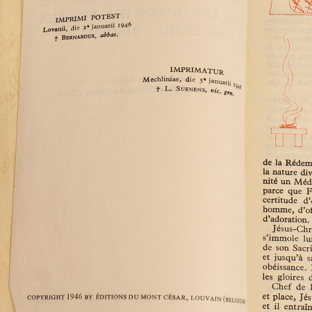 Misal Vesperal | Benedictinos Mont-César Lovaina | Misal 1946