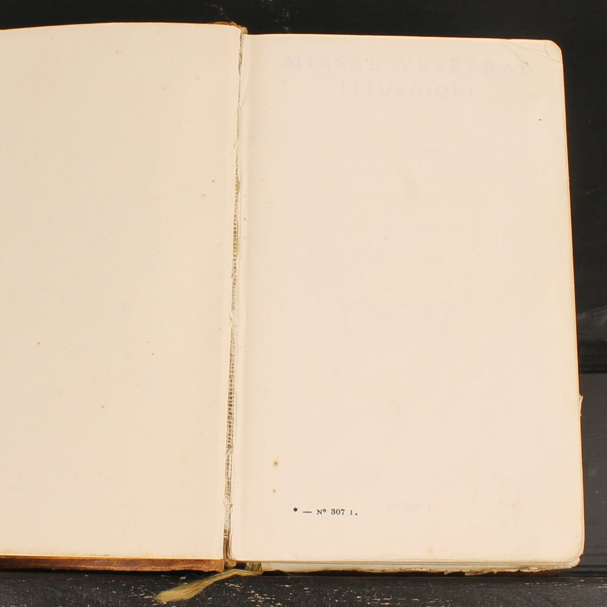 Missal Vesperal Litúrgico N.º 307 I | Maison Mame | Tours c. 1950