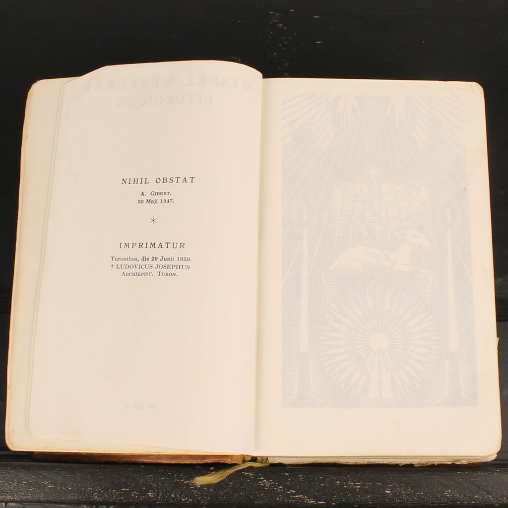 Missal Vesperal Litúrgico N.º 307 I | Maison Mame | Tours c. 1950