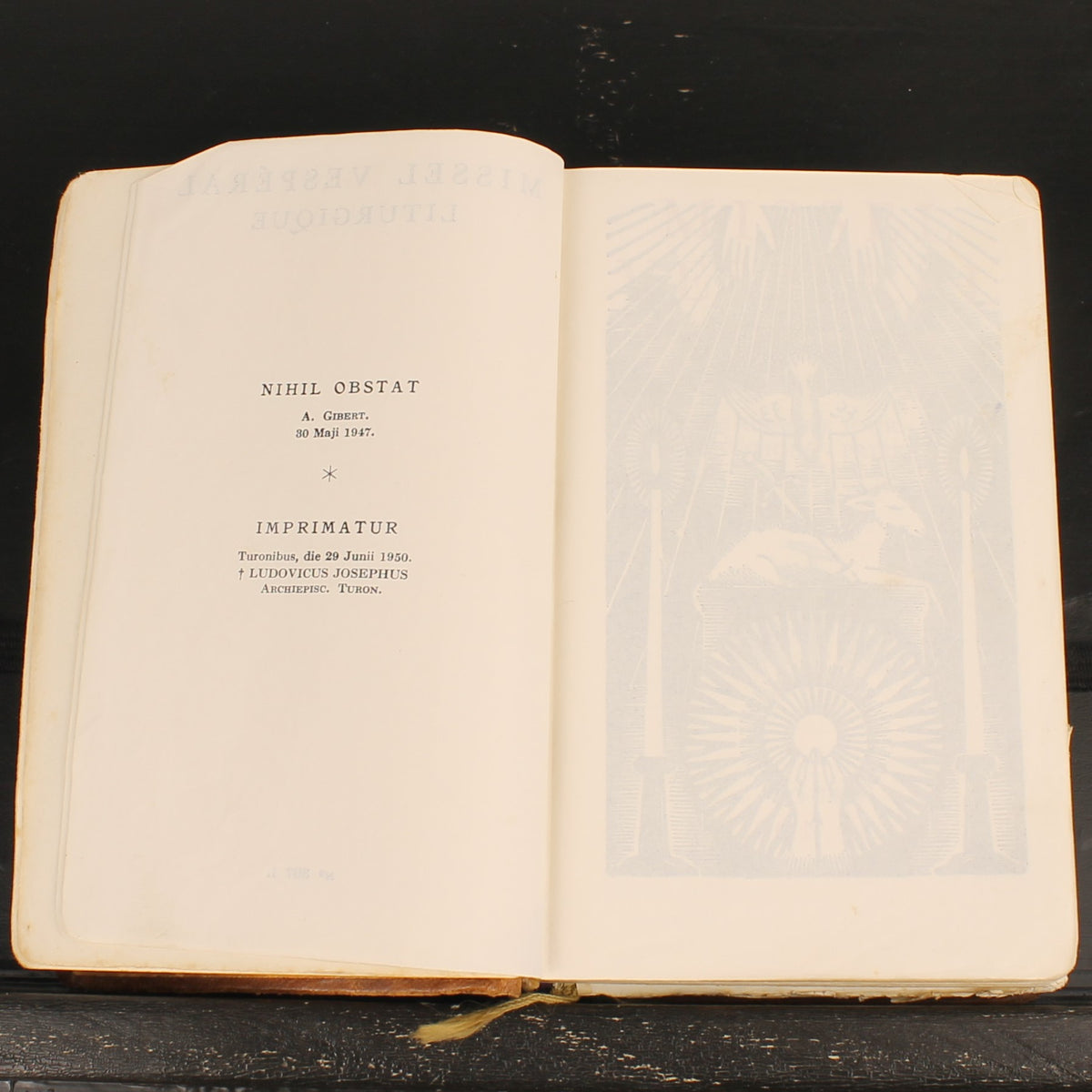 Missal Vesperal Litúrgico N.º 307 I | Maison Mame | Tours c. 1950