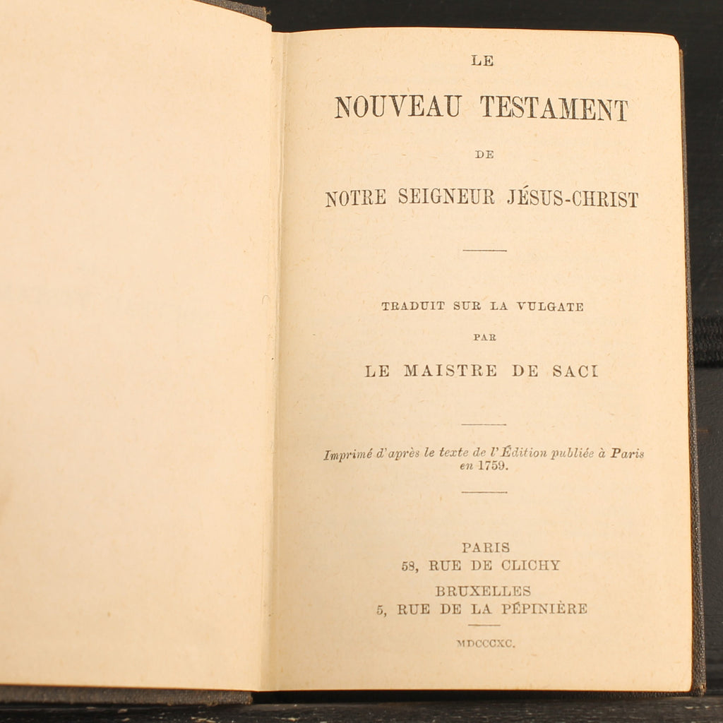 Nouveau Testament en français | Le Maistre de Saci | 1890