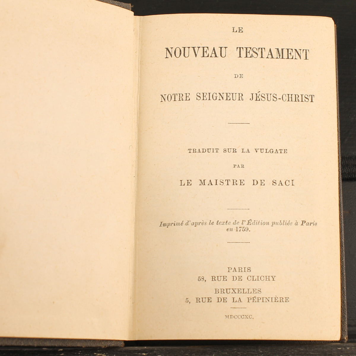 Frans Nieuw Testament | Le Maistre de Saci | 1890