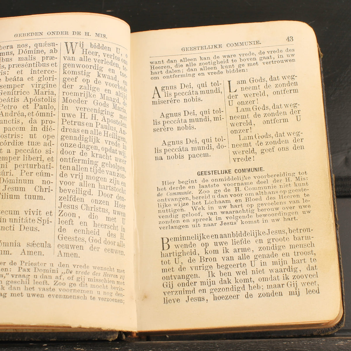 El Incensario de Oro - Fr. Eppink - Libro de oraciones antiguo en cuero 1907