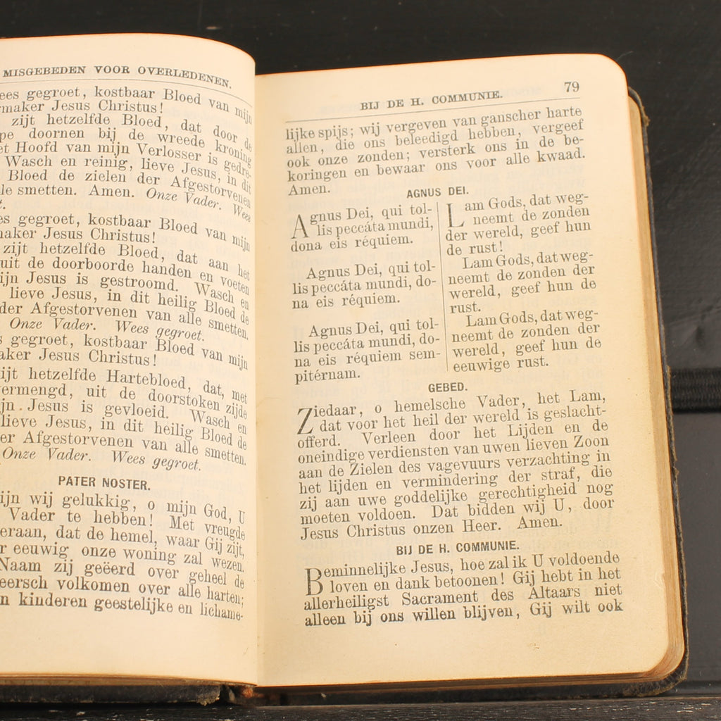 El Incensario de Oro - Fr. Eppink - Libro de oraciones antiguo en cuero 1907