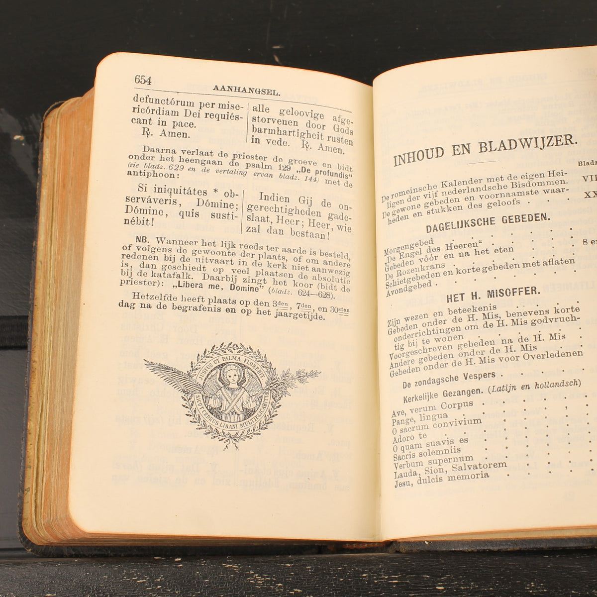 El Incensario de Oro - Fr. Eppink - Libro de oraciones antiguo en cuero 1907