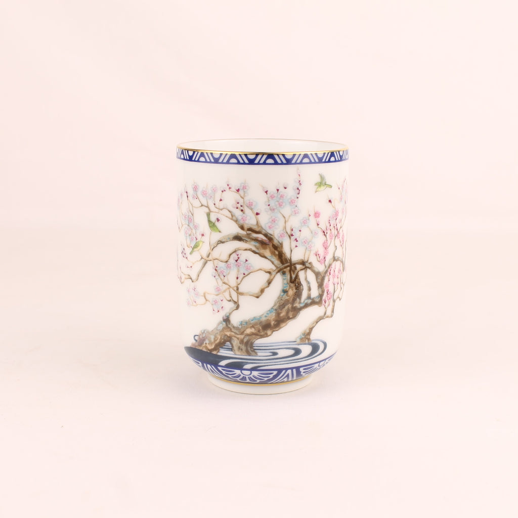 Taza de té japonesa Franklin Porcelain | Kachō Jūnikagetsu | 1985