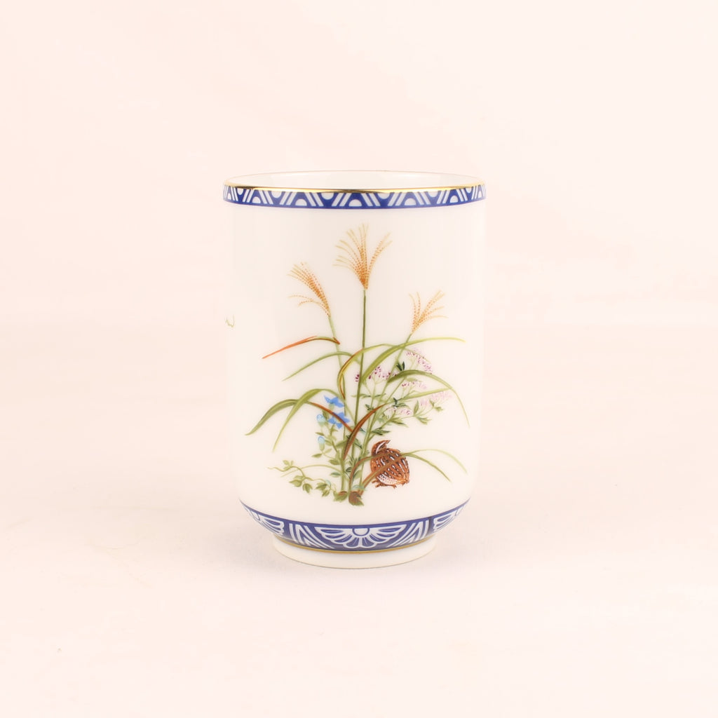 Taza de té japonesa Franklin Porcelain | Kachō Jūnikagetsu | 1985