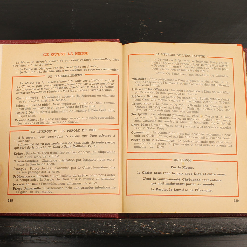 Estratto del Messale Comunitario - Messale francese vintage - Abbé Michonneau 1968