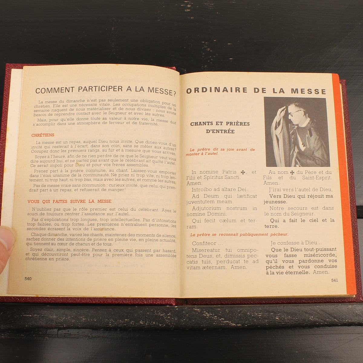 Estratto del Messale Comunitario - Messale francese vintage - Abbé Michonneau 1968