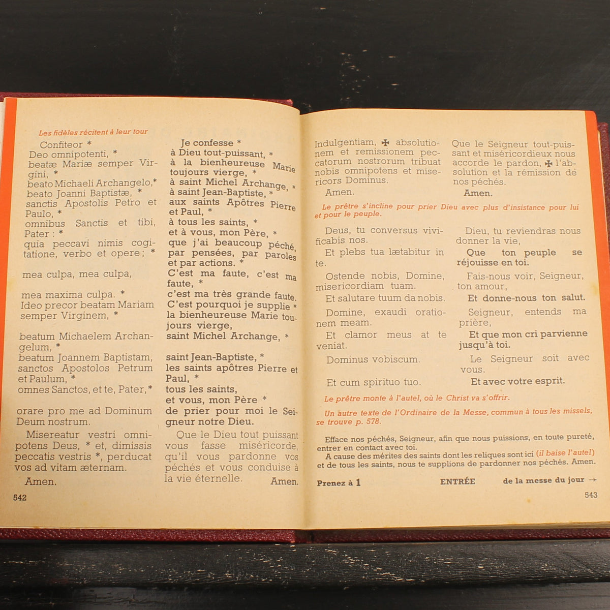 Estratto del Messale Comunitario - Messale francese vintage - Abbé Michonneau 1968