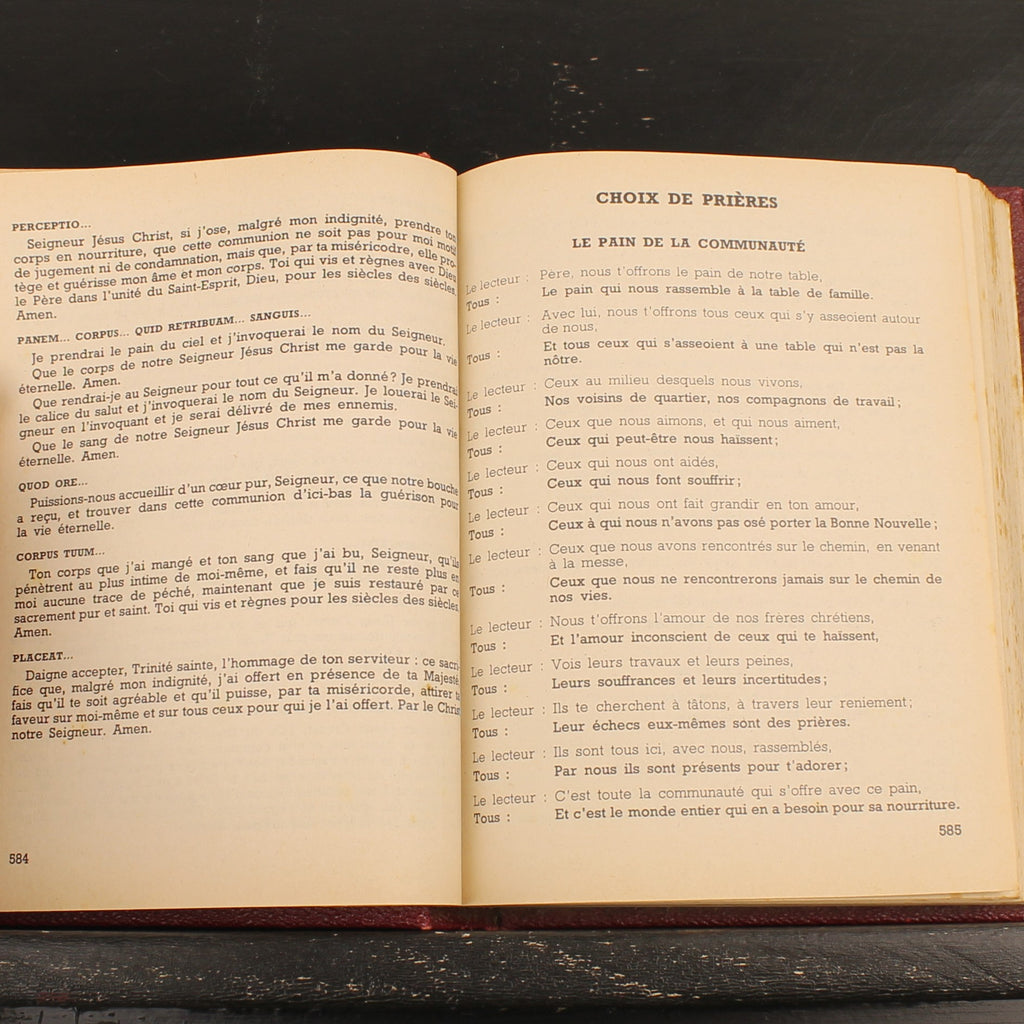 Estratto del Messale Comunitario - Messale francese vintage - Abbé Michonneau 1968