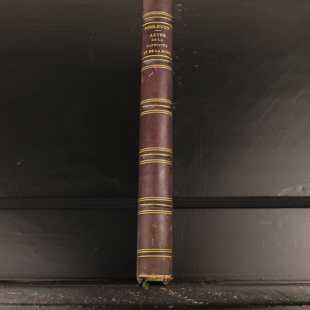 Acts of Captivity and Death - Father Armand de Ponlevoy - Antique French Book about the Paris Commune 1871