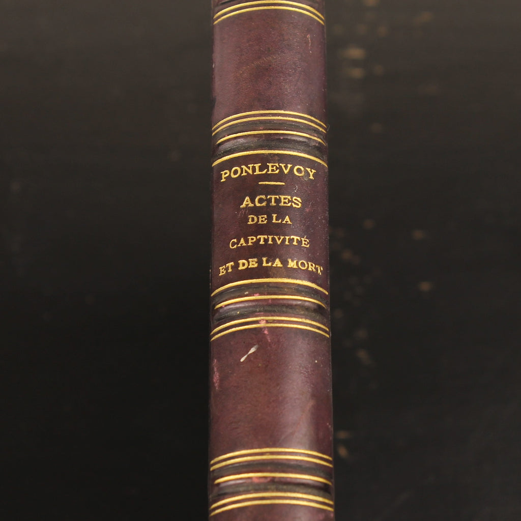 Acts of Captivity and Death - Father Armand de Ponlevoy - Antique French Book about the Paris Commune 1871