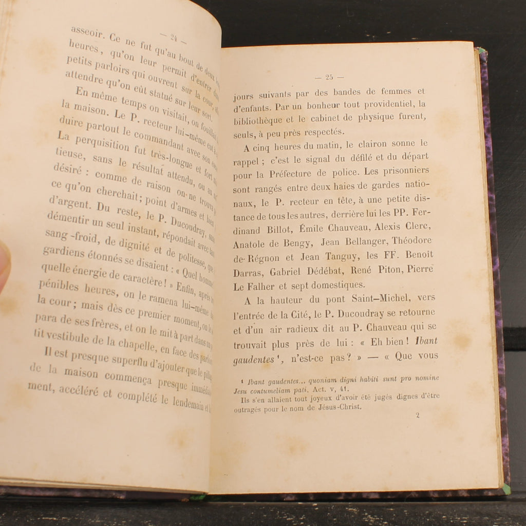 Acts of Captivity and Death - Father Armand de Ponlevoy - Antique French Book about the Paris Commune 1871