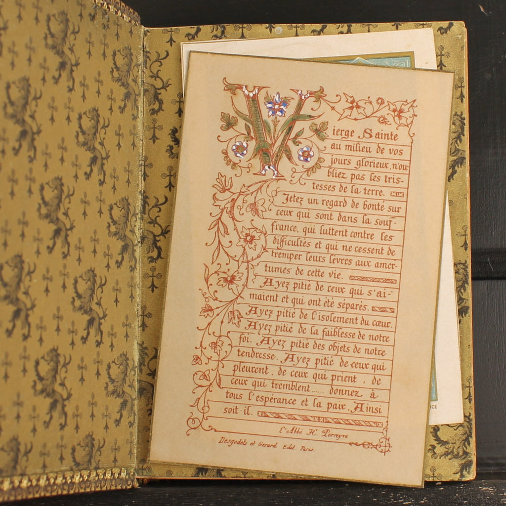 Missale von Notre-Dame | Luxuriöser Ledereinband | Antikes französisches Messbuch 1891