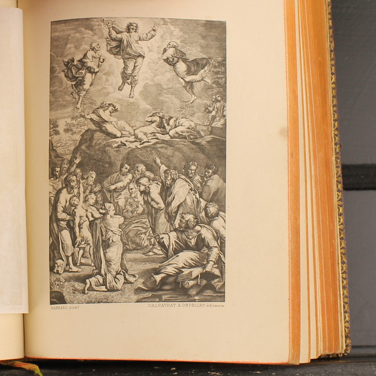 Missale von Notre-Dame | Luxuriöser Ledereinband | Antikes französisches Messbuch 1891
