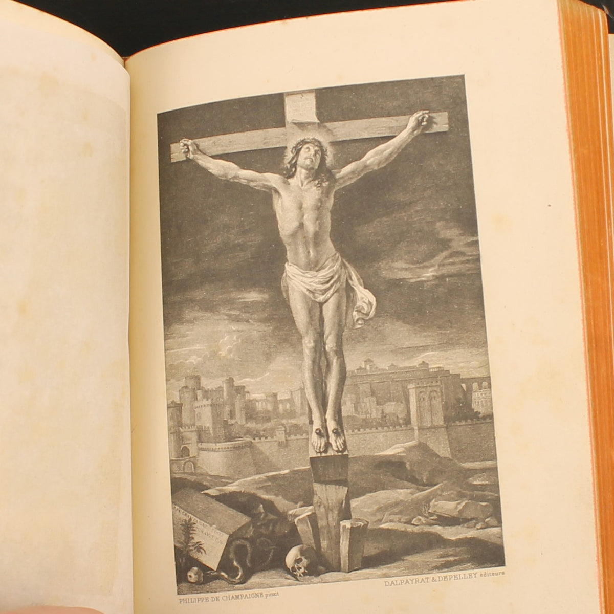 Missale von Notre-Dame | Luxuriöser Ledereinband | Antikes französisches Messbuch 1891
