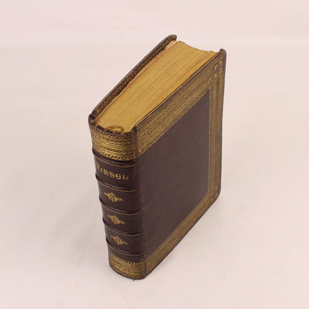 Missale von Notre-Dame | Luxuriöser Ledereinband | Antikes französisches Messbuch 1891
