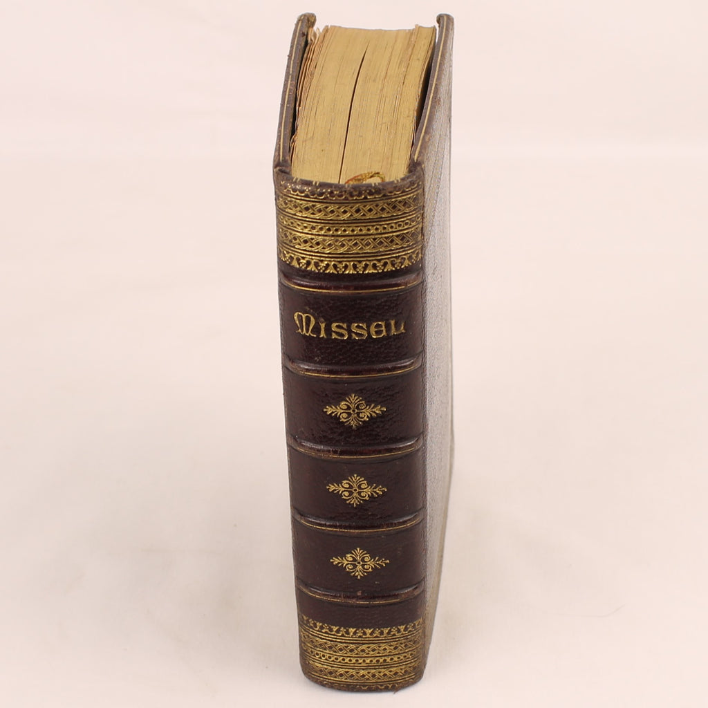 Missale von Notre-Dame | Luxuriöser Ledereinband | Antikes französisches Messbuch 1891
