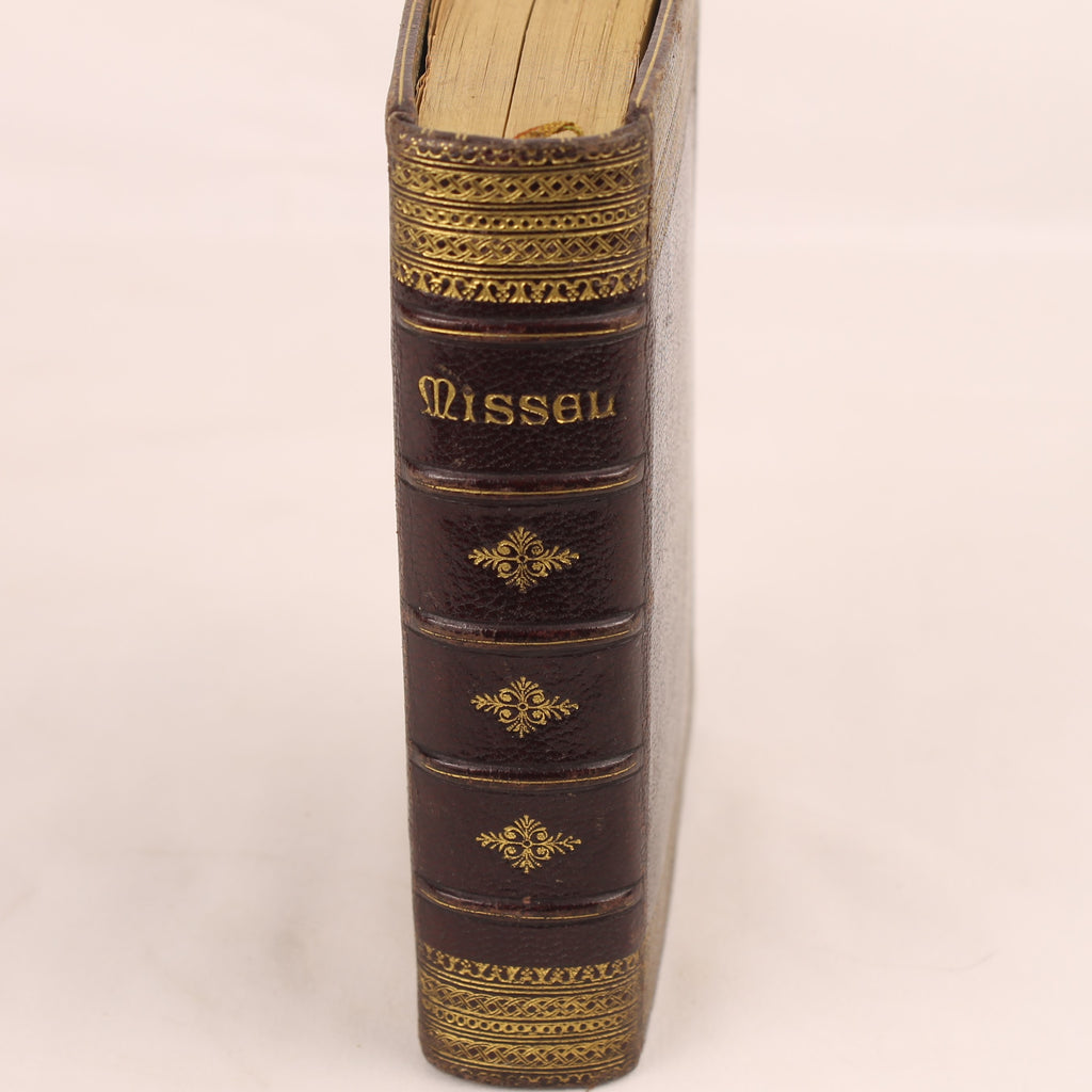 Missale von Notre-Dame | Luxuriöser Ledereinband | Antikes französisches Messbuch 1891