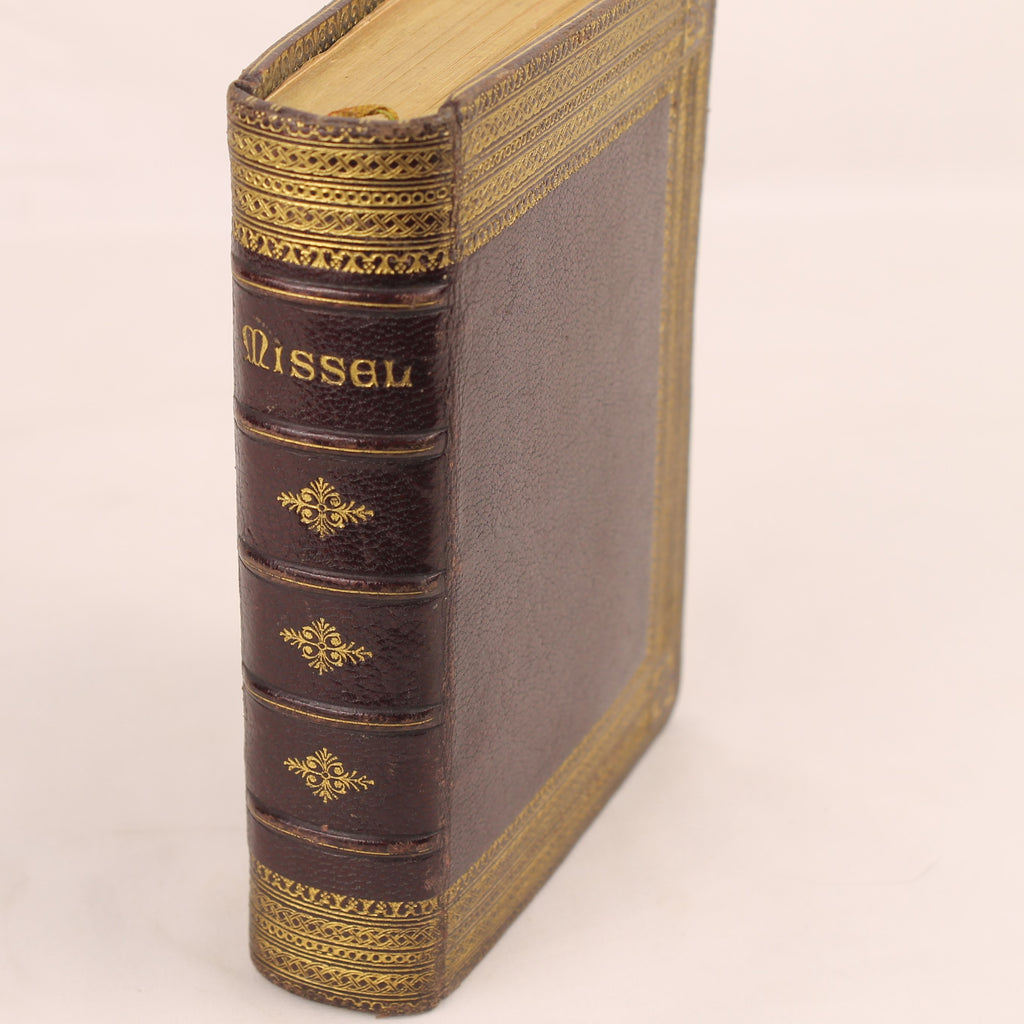 Missale von Notre-Dame | Luxuriöser Ledereinband | Antikes französisches Messbuch 1891