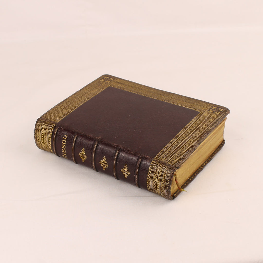 Missale von Notre-Dame | Luxuriöser Ledereinband | Antikes französisches Messbuch 1891
