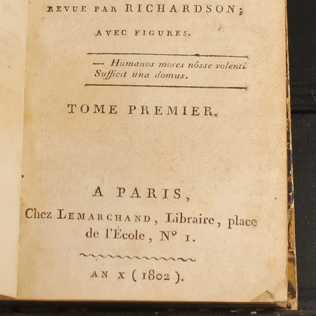 Clarisse Harlowe de Samuel Richardson | 3 volumes | Paris 1802