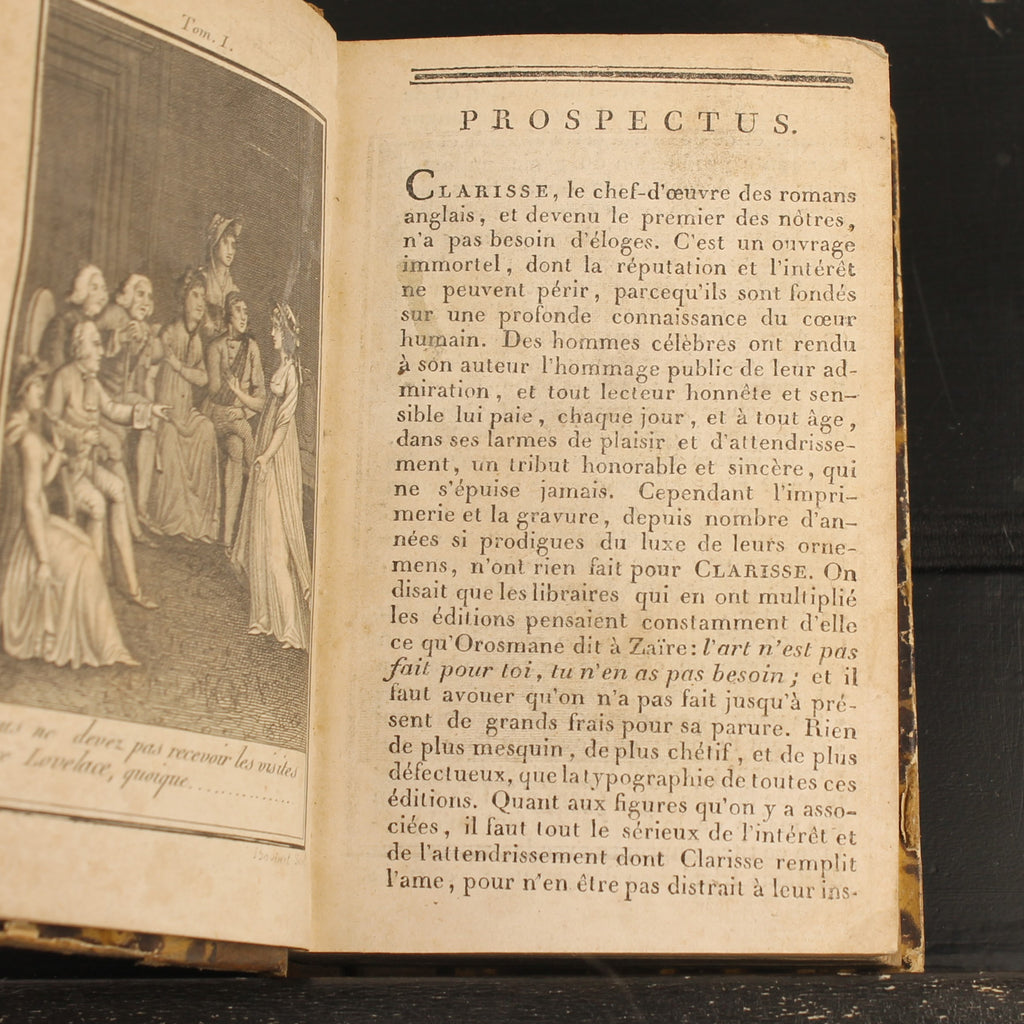 Clarisse Harlowe de Samuel Richardson | 3 volumes | Paris 1802